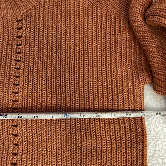 Aeropostale Brown / Burnt Orange  Knit Sweater | Size Medium - Picture 6 of 8